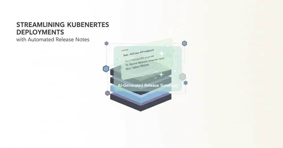 Streamlining Kubernetes Deployments with Automated Release Notes — illustration